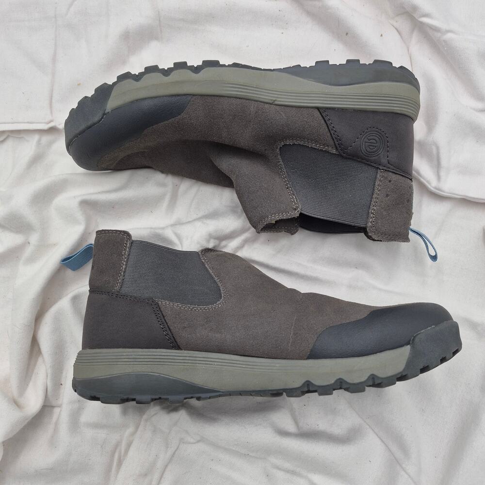 Easy Spirit Men's Lancer Chelsea Boot thunder gray suede size 7.5